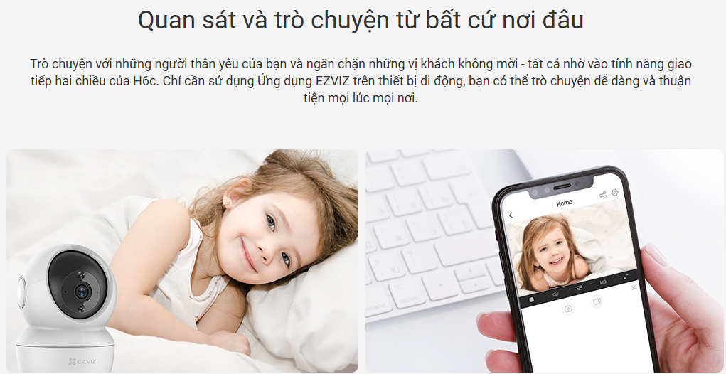 Camera EZVIZ H6c 2K - Hải Phòng