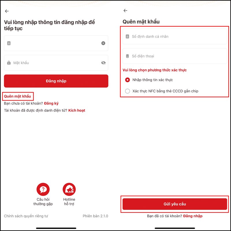 Cách khắc phục không đăng nhập được vào VNeID