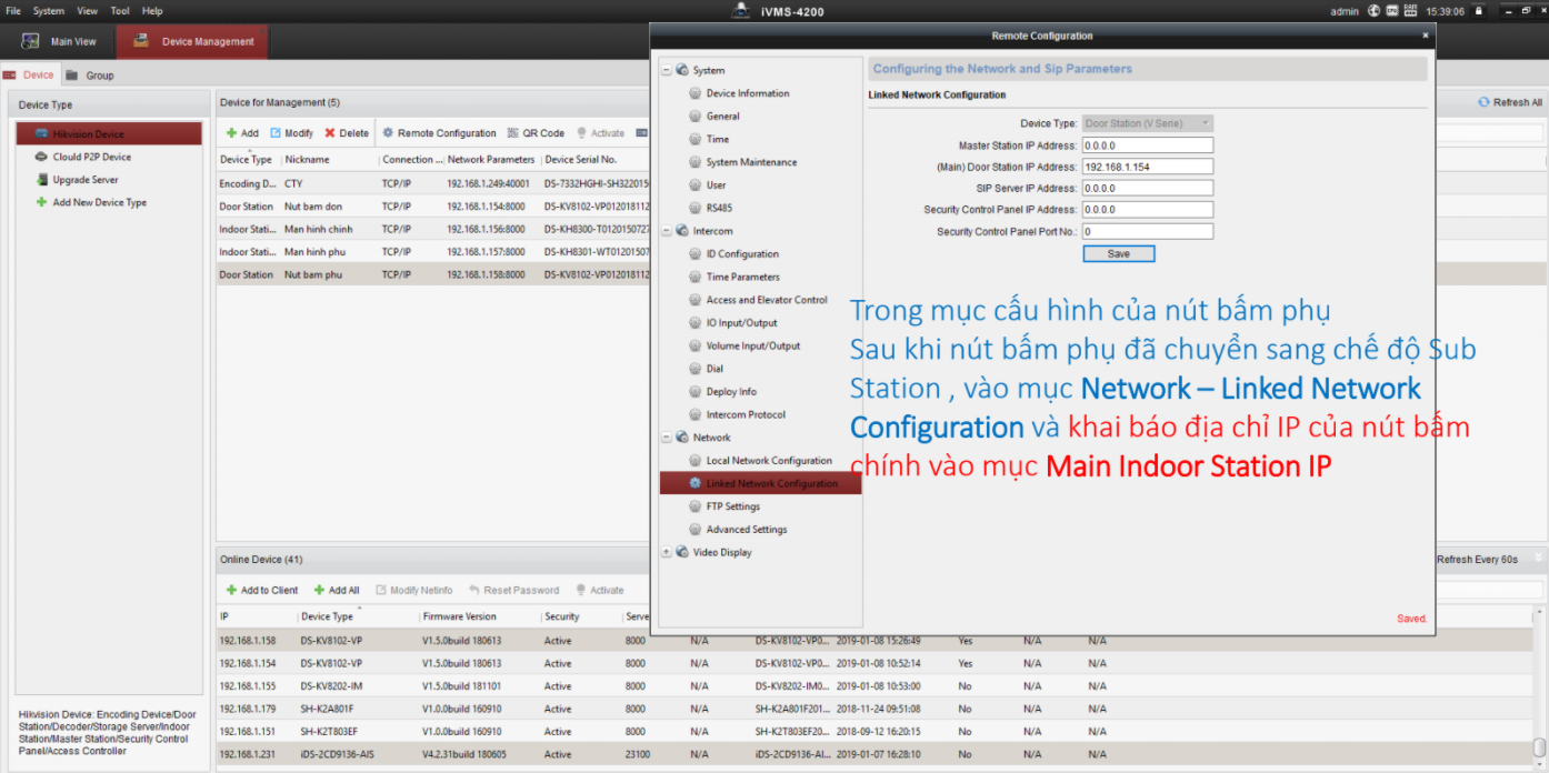 Hướng dẫn cài đặt Hikvision IP Video Ringer