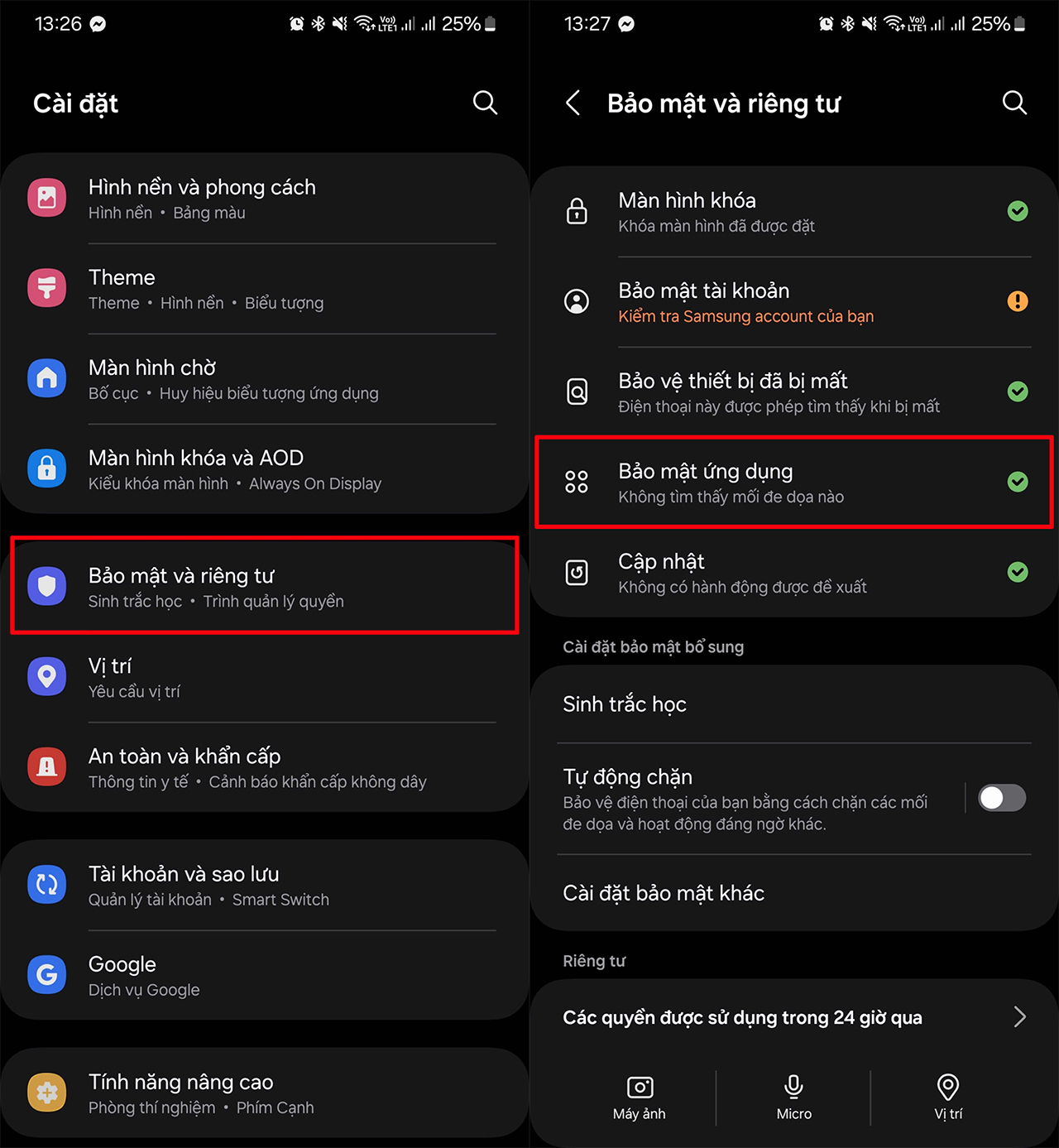 Cách bật tính năng chống trộm trên Samsung
