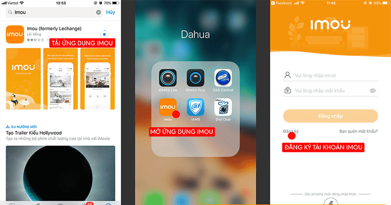 Cách cài đặt Camera IMOU trên SmartPhone