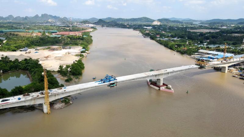 Dự án cầu Lai Xuân và cải tạo, mở rộng tỉnh lộ 352 đang được gấp rút thi công