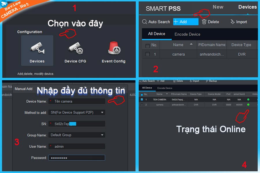 Thêm Camera IMOU vào Smart Pss 1 Thêm camera IMOU vào Smart Pss