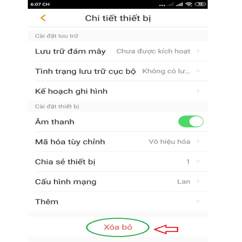 Cách xóa tài khoản đã gán cho Camera Imou
