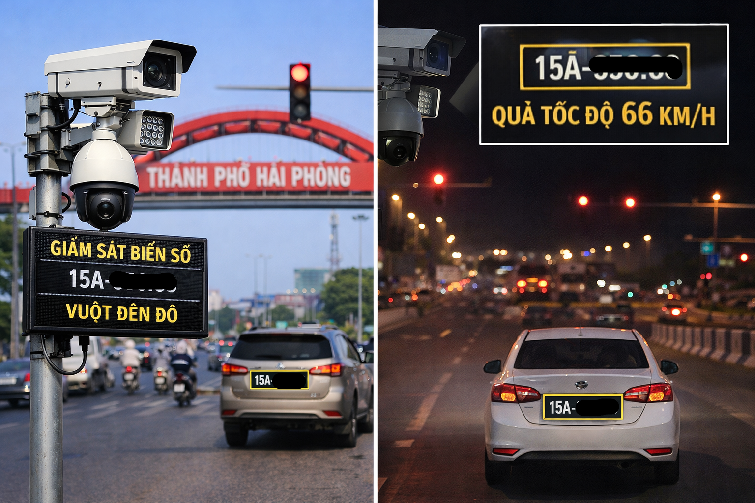 Camera chụp biển số tại Hải Phòng