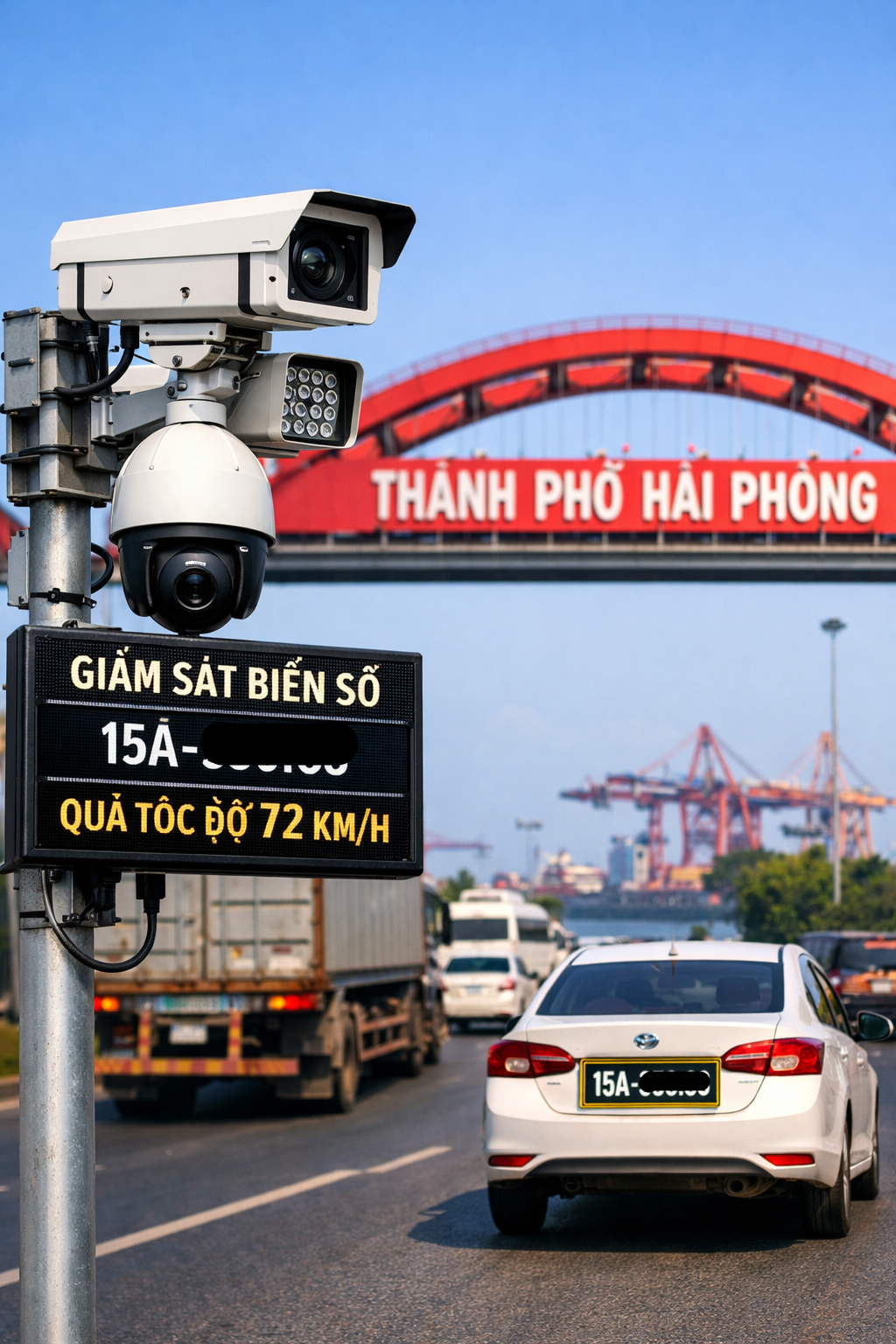 Camera chụp biển số tại Hải Phòng