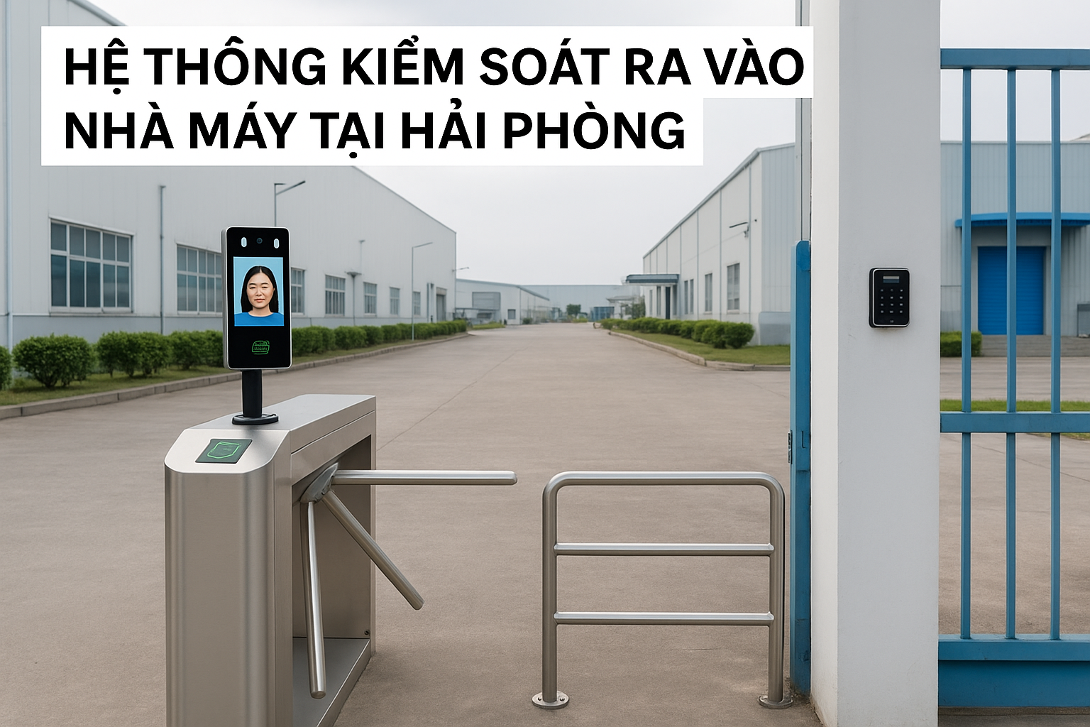 Hệ thống kiểm soát ra vào nhà máy tại Hải Phòng Hệ thống kiểm soát ra vào nhà máy tại Hải Phòng